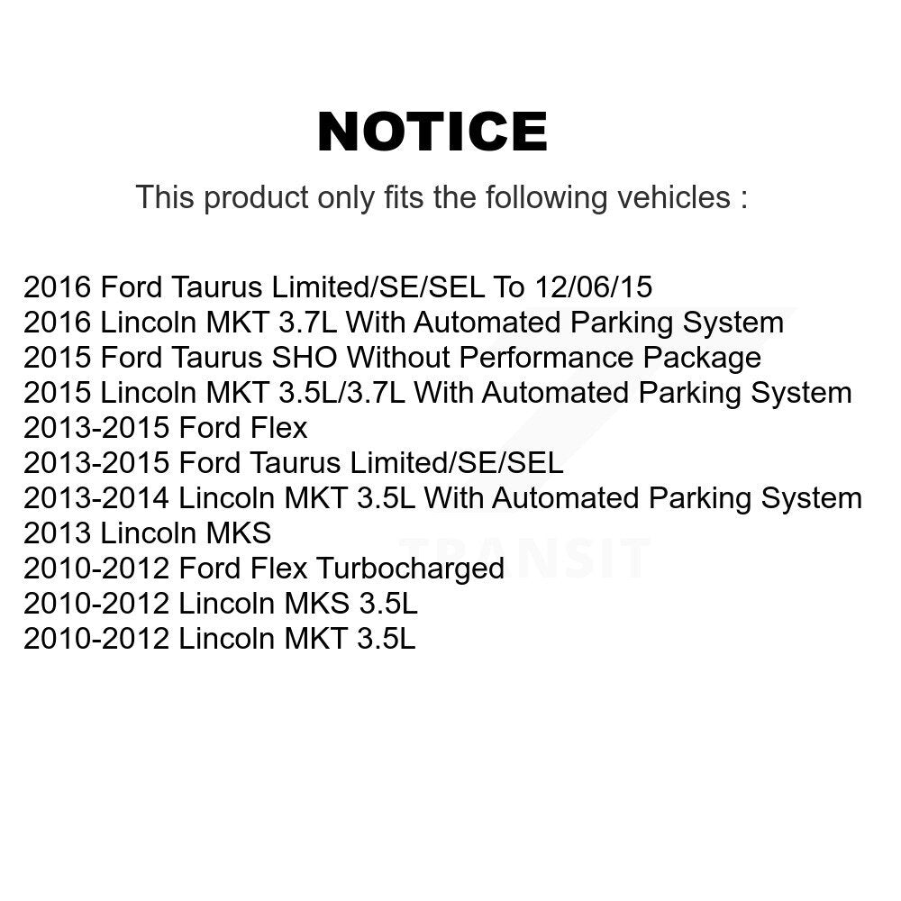 Bearing Lower Control Arm Tie Rod & Link Front Right Kit (5Pc) For Ford Flex MKT