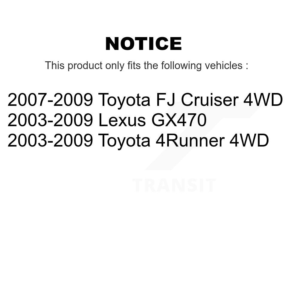 Bearing Upper Lower Ball Joint Outer Tie Rod & Link Front Left Kit (5Pc) For FJ