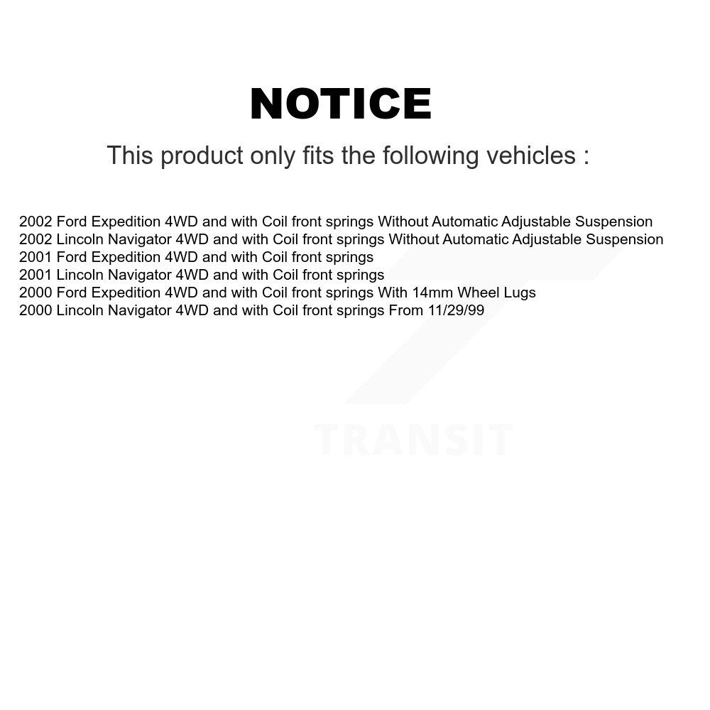 Bearing Upper Lower Ball Joint Outer Tie Rod Link Front Right Kit (5Pc) For Ford