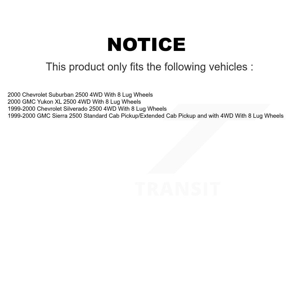 Bearing Upper Lower Ball Joint Tie Rod & Link Front Kit (6Pc) For Chevrolet 2500