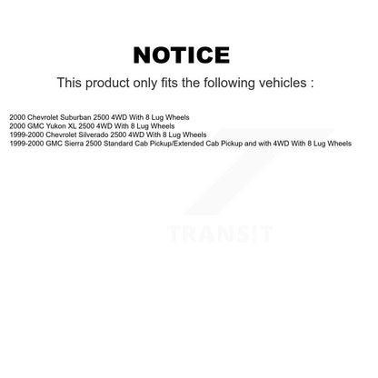 Bearing Upper Lower Ball Joint Tie Rod & Link Front Kit (6Pc) For Chevrolet 2500