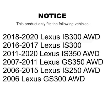 Bearing Upper Lower Ball Joint Link Front Right Kit For Lexus IS250 IS300 IS350