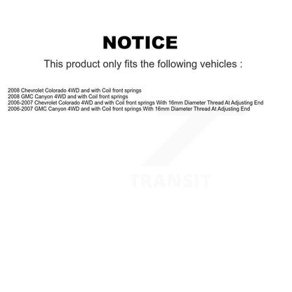 Bearing Upper Lower Ball Joint Outer Tie Rod & Link Front Left Kit (5Pc) For GMC