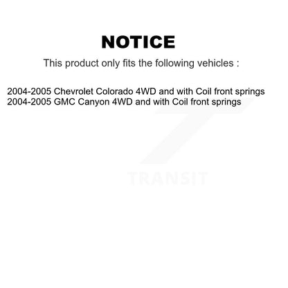 Bearing Upper Lower Ball Joint Tie Rod & Link Front Left Kit (6Pc) For Chevrolet