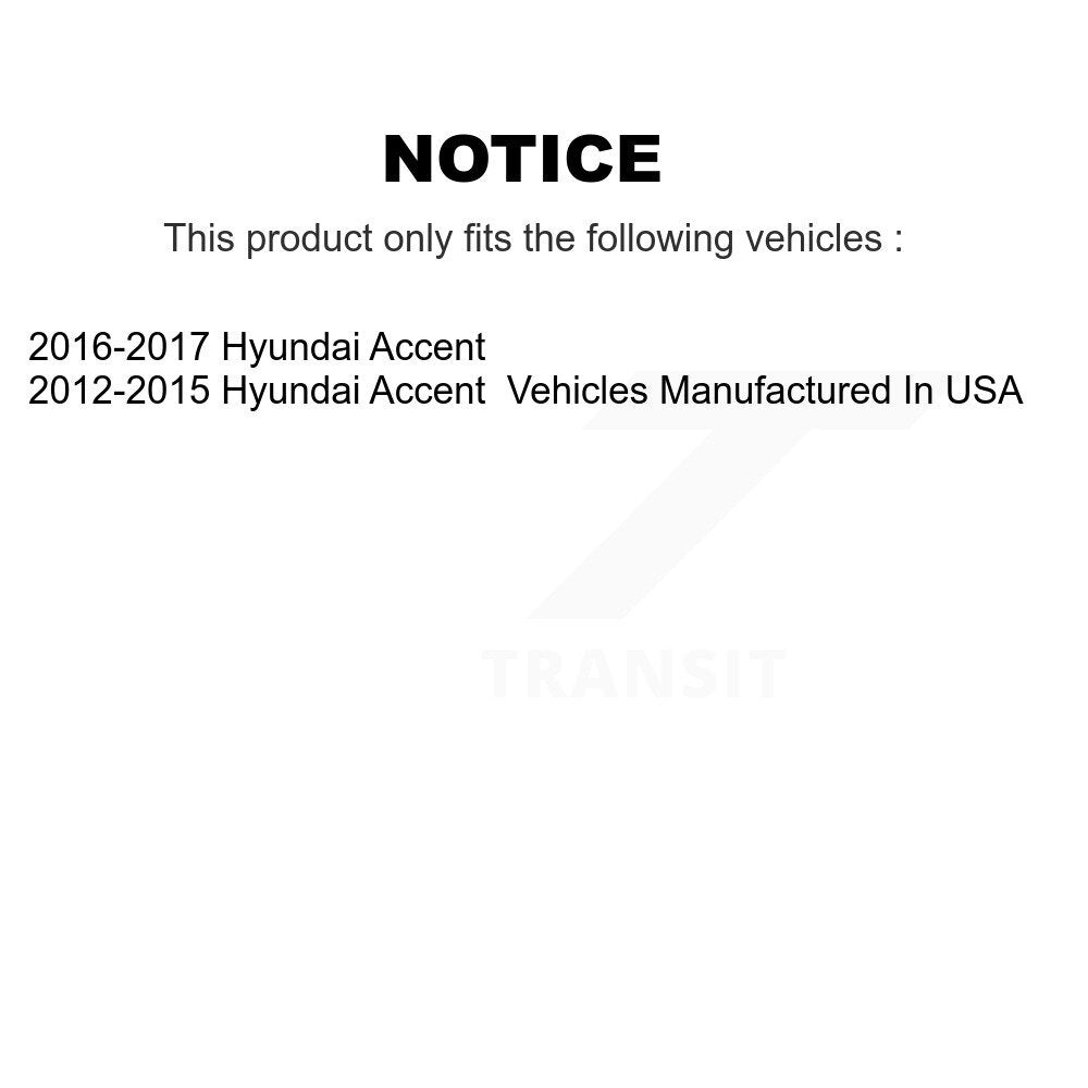 Bearing Lower Ball Joint Outer Tie Rod & Link Front Kit (8Pc) For Hyundai Accent