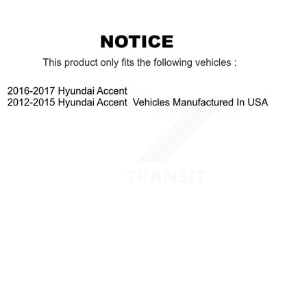 Bearing Lower Ball Joint Outer Tie Rod & Link Front Kit (8Pc) For Hyundai Accent