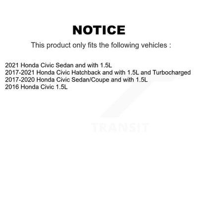 Bearing Lower Control Arm Outer Tie Rod End Link Front Kit (8Pc) For Honda Civic