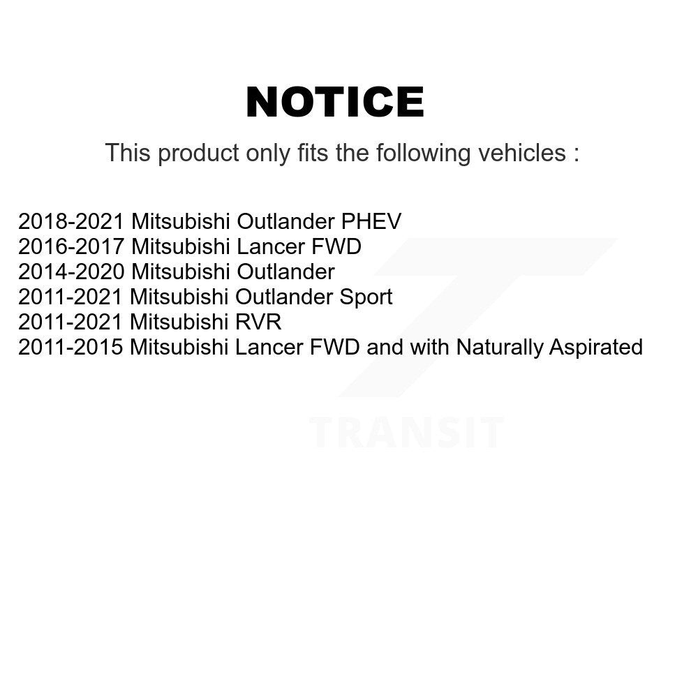 Bearing Lower Arm Outer Inner Tie Rod & Link Front Kit (10Pc) For Mitsubishi RVR