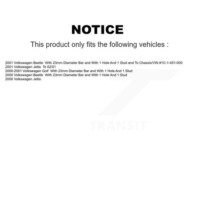 Wheel Bearing Lower Control Arm Link Front Kit For Volkswagen Jetta Golf Beetle