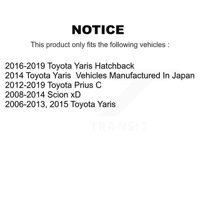 Wheel Bearing Lower Control Arm Link Front Kit For Toyota Yaris Prius C Scion xD