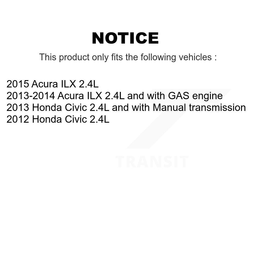 Bearing Lower Control Arm with BJ Link Front Kit (6Pc) For Honda Civic Acura ILX