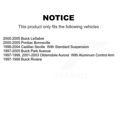 Hub Bearing Lower Ball Joint Link Front Kit For Buick LeSabre Pontiac Bonneville