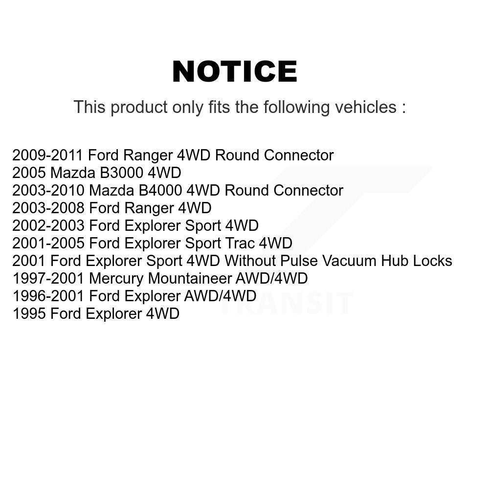 Hub Bearing Lower Ball Joint Link Front Kit For Ford Ranger Mazda B4000 Explorer