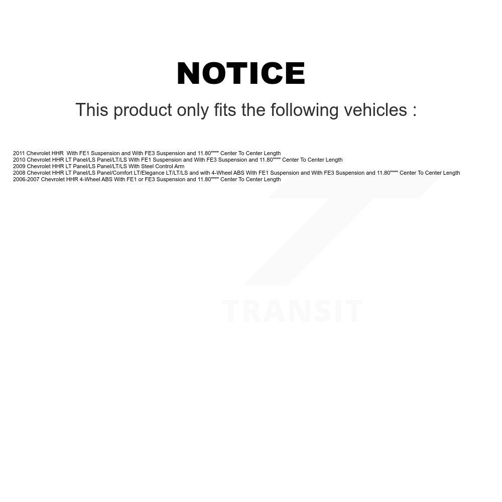 Bearing Lower Ball Joint & Sway Bar Stabilizer Link Front Kit For Chevrolet HHR