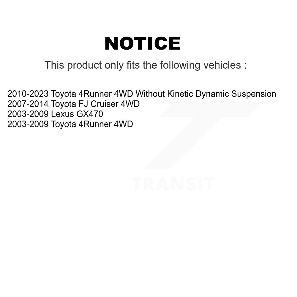 Hub Bearing Lower Ball Joint Link Front Kit For Toyota 4Runner FJ Cruiser Lexus