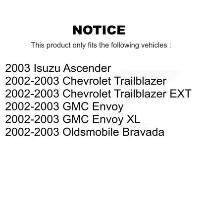 Bearing Lower Ball Joint & Link Front Kit For GMC Chevrolet Envoy Trailblazer XL