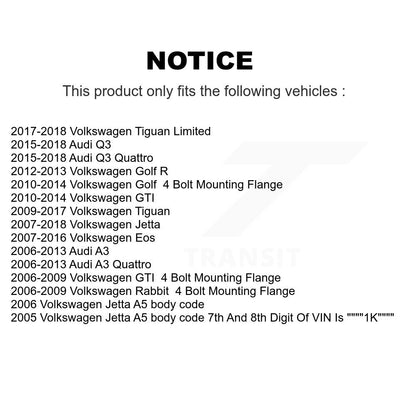 Bearing Lower Ball Joint Outer Inner Tie Rod Link Front Kit (10Pc) For Jetta GTI