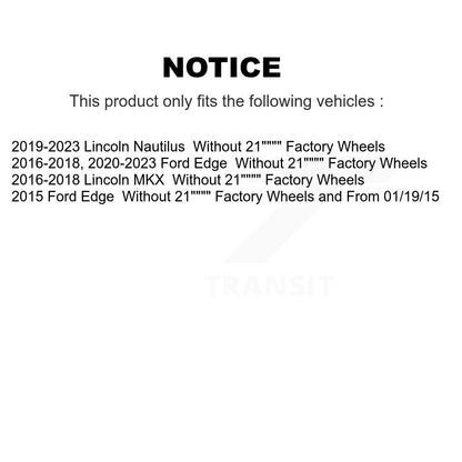 Bearing Lower Control Arm Outer Inner Tie Rod Link Front Kit (10Pc) For Ford MKX