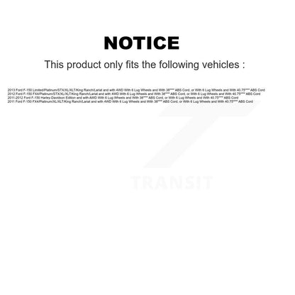 Hub Bearing Lower Control Arm Outer Tie Rod Link Front Kit (8Pc) For Ford F-150