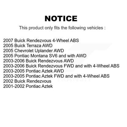 Bearing Lower Control Arm Outer Inner Tie Rod & Link Front Kit (10Pc) For Buick