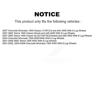 Bearing Lower Control Arm Link Front Kit For Chevrolet Silverado 1500 GMC Sierra
