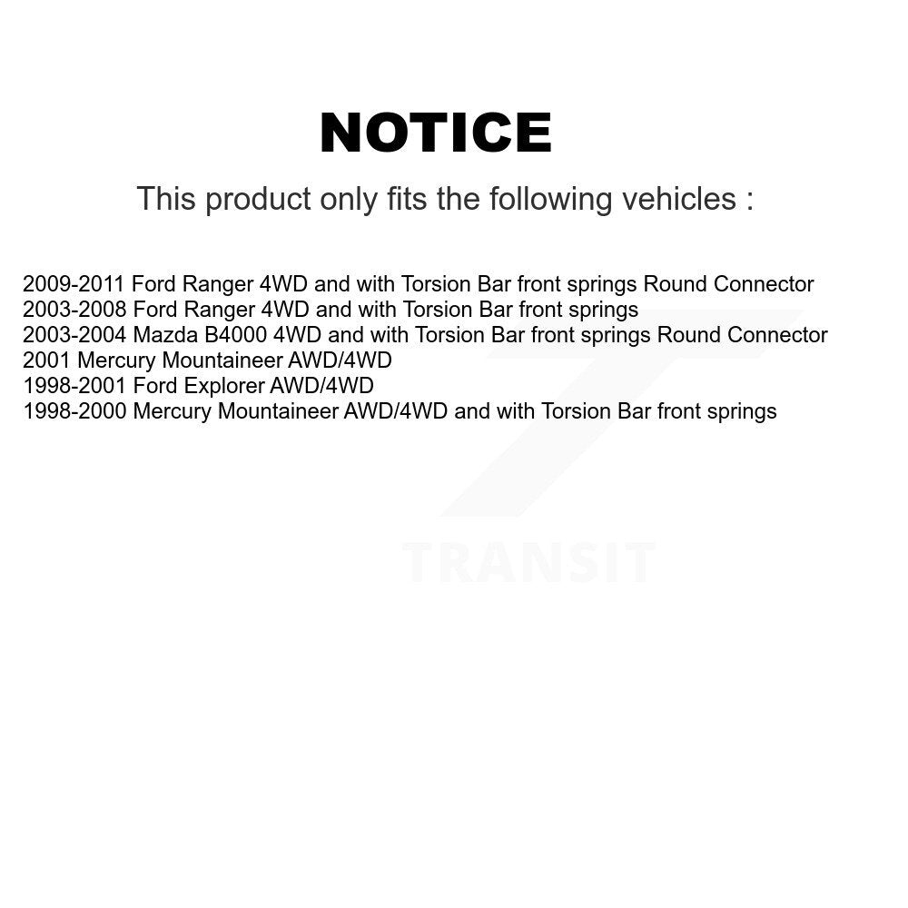 Bearing Lower Arm Upper Ball Joint Outer Tie Rod Link Front Kit (10Pc) For Ford