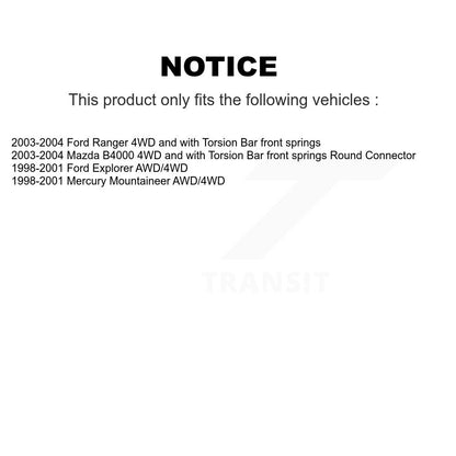 Upper Arm Lower Ball Joint Outer Inner Tie Rod & Link Front Kit (12Pc) For Ford