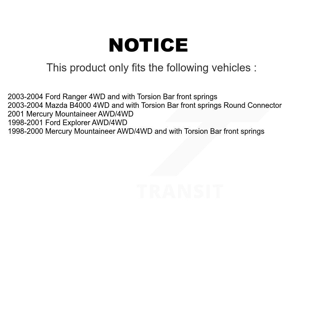 Bearing Lower Upper Arm Outer Inner Tie Rod Link Front Kit (12Pc) For Ford Mazda
