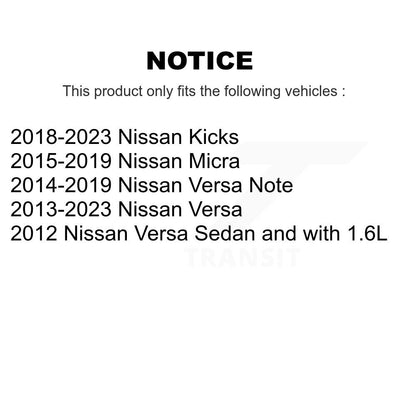 Wheel Bearing Lower Ball Joint Link Front Kit For Nissan Kicks Micra Versa Note