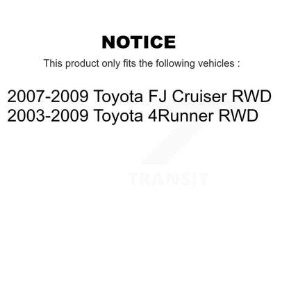 Hub Bearing Link kit Lower Control Arm Front Left Kit For Toyota 4Runner FJ RWD