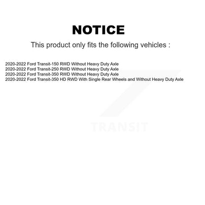 Hub Bearing Assembly Link Front Kit For Ford Transit-250 Transit-350 Transit-150