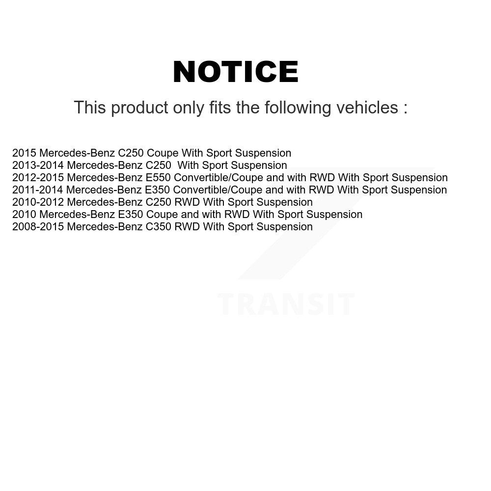 Hub Bearing Assembly & Link Front Kit For Mercedes-Benz C300 E350 C350 C250 E550