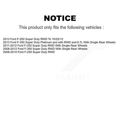 Disc Brake Rotors And Hub Assembly Front Pair For Ford F-350 Super Duty F-250