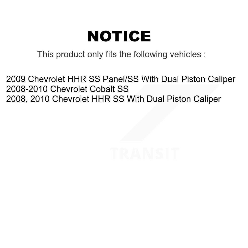 Disc Brake Rotors Front Pair For Chevrolet Cobalt HHR