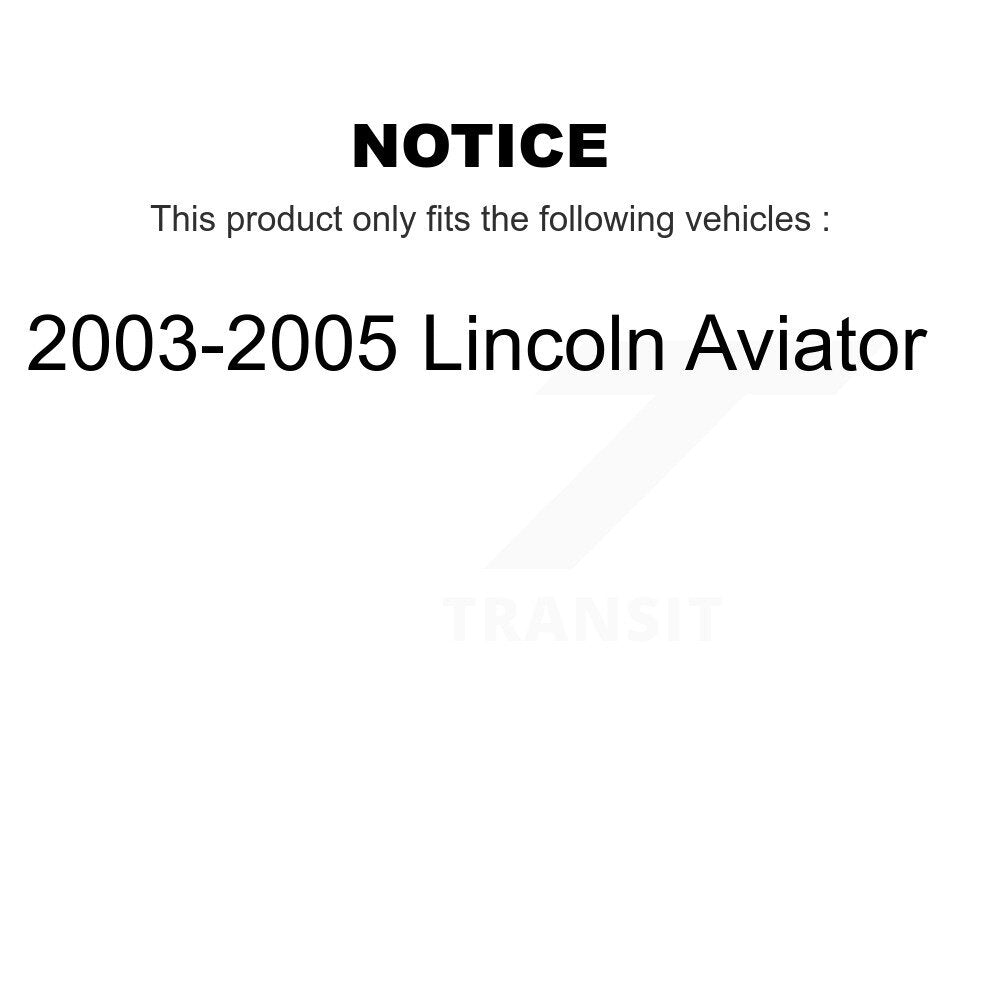 Disc Brake Rotors Front Pair For 2003-2005 Lincoln Aviator