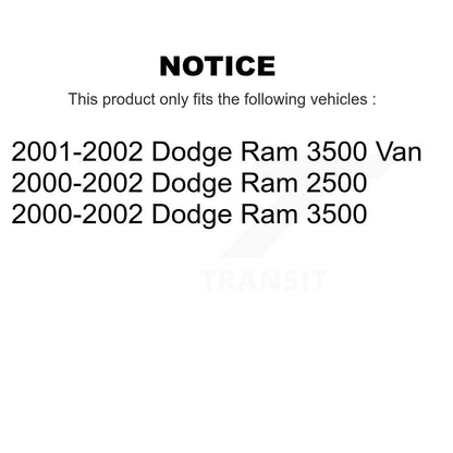 Disc Brake Rotors Front Pair For Dodge Ram 2500 3500 Van