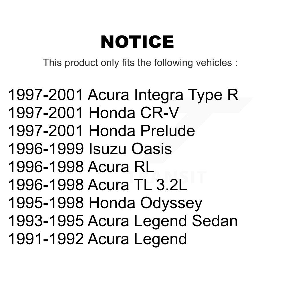 Brake Rotor Front Pair For Honda CR-V Acura Prelude Integra Odyssey TL Legend RL