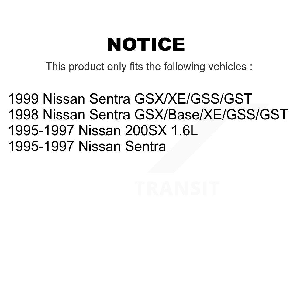 Disc Brake Rotors Front Pair For Nissan Sentra 200SX