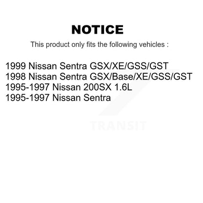 Disc Brake Rotors Front Pair For Nissan Sentra 200SX