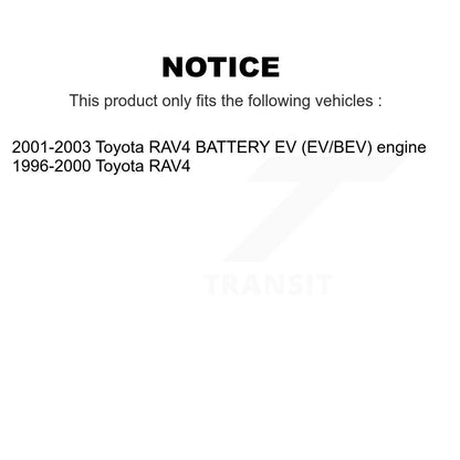 Disc Brake Rotors Front Pair For Toyota RAV4