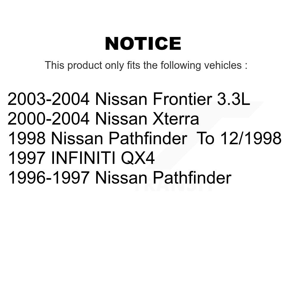 Disc Brake Rotors Front Pair For Nissan Xterra Frontier Pathfinder INFINITI QX4