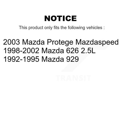 Disc Brake Rotors Front Pair For Mazda Protege 626 929