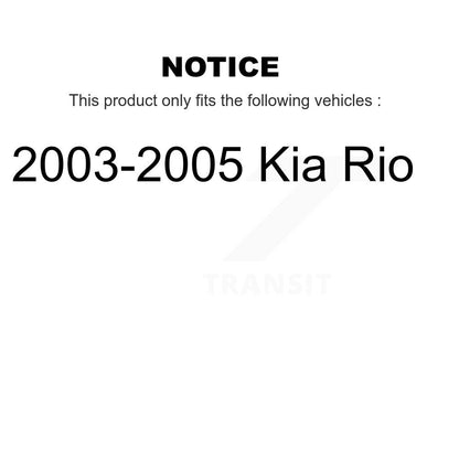 Disc Brake Rotors Front Pair For 2003-2005 Kia Rio