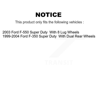 Disc Brake Rotors Rear Pair For Ford F-350 Super Duty F-550