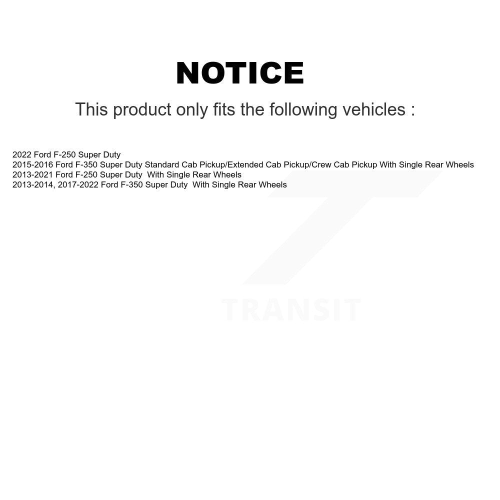 Disc Brake Rotors Rear Pair For Ford F-350 Super Duty F-250