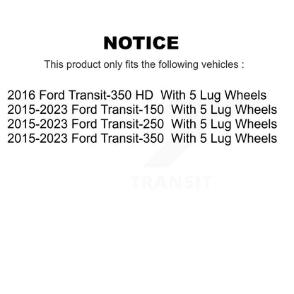 Disc Brake Rotors Rear Pair For Ford Transit-250 Transit-150 Transit-350 HD