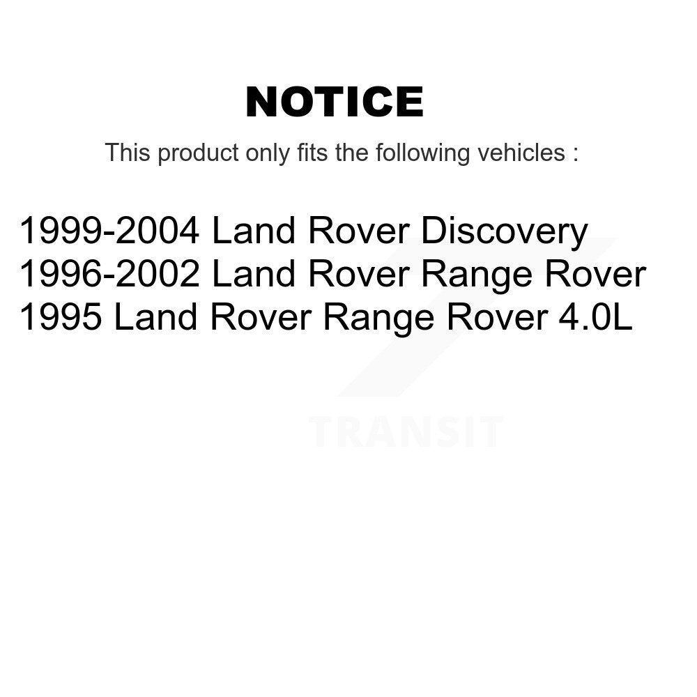 Disc Brake Rotors Rear Pair For Land Rover Discovery Range