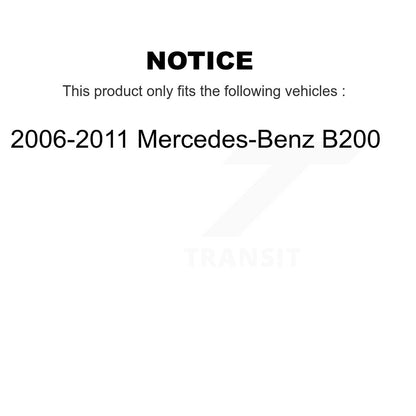 Disc Brake Rotors Rear Pair For 2006-2011 Mercedes-Benz B200