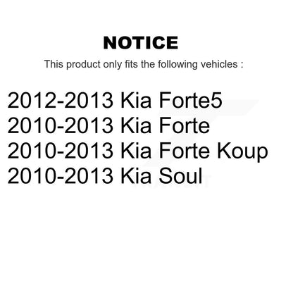 Disc Brake Rotors Rear Pair For Kia Soul Forte Koup Forte5