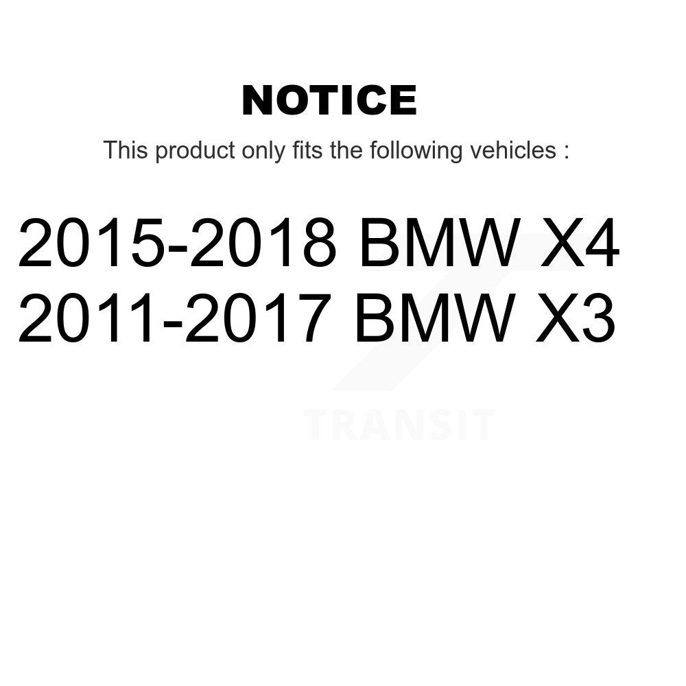 Disc Brake Rotors Rear Pair For BMW X3 X4